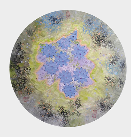 孙卫华作品 《生生不息系列 解冻》 规格：60cmx60cm
